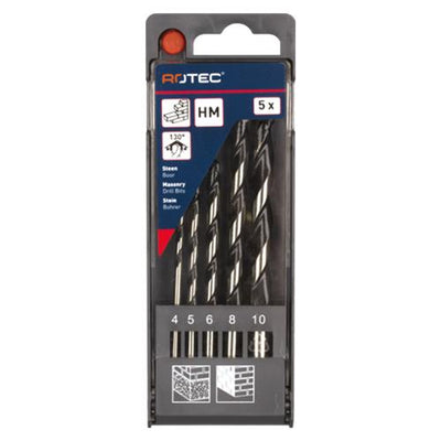 Rotec Steinbohrer-Set 5-teilig 4-10mm