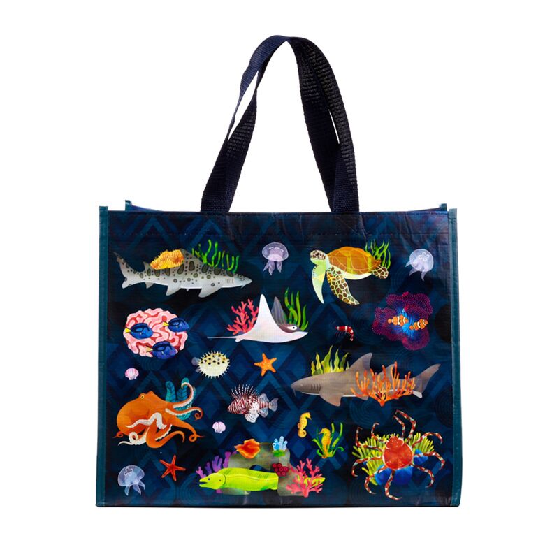 Marine Kingdom Rpet nachhaltige Nachrichten Tasche