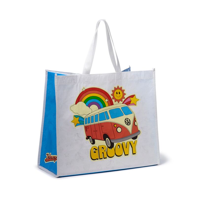 Volkswagen Van VW T1 -Wellen rufen RPET Shopper -Tasche an