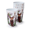 Wild Hert Set von 4 nachhaltigen RPET -Picknickbechern 450 ml