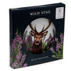Wildhirsch -Set von 4 nachhaltigen RPET -Picknickplatten
