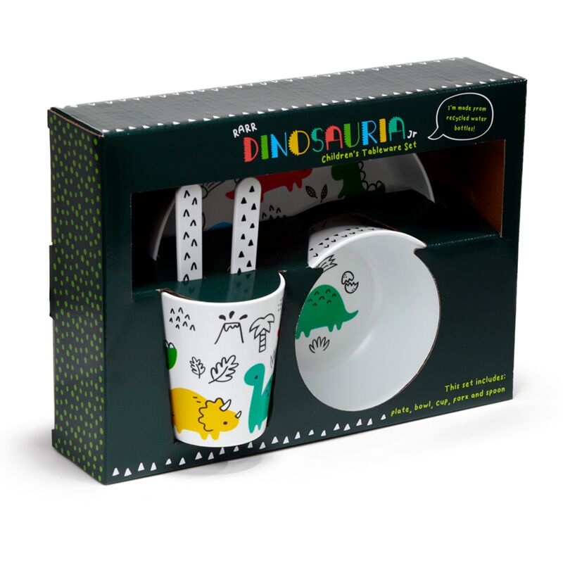 Dinosaurien -Set von 5 RPET nachhaltigen Kindergottesdienst