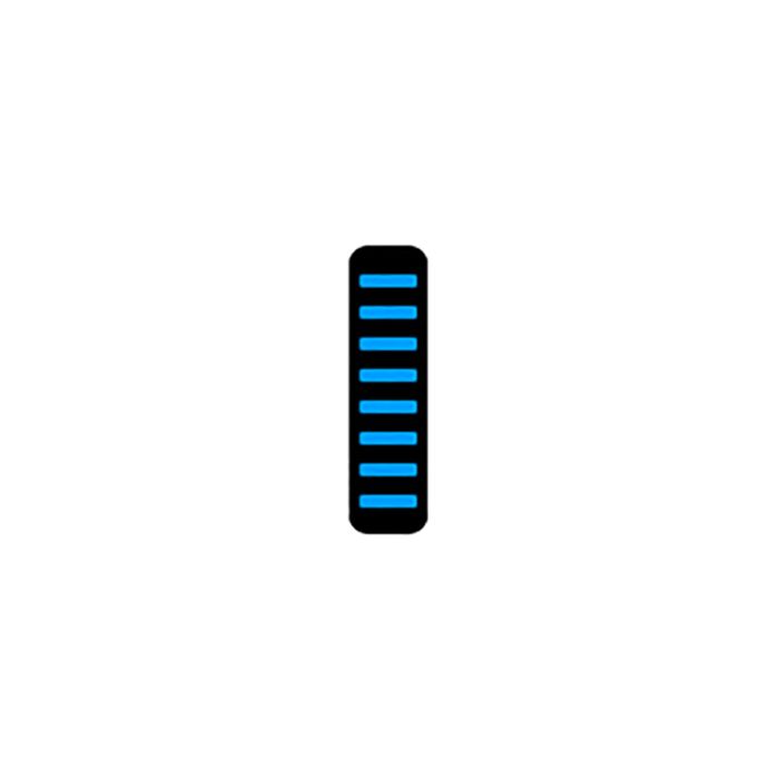 UVP Proguard Bolt On V1 – vorne – Aufkleber – Mini – Cyan