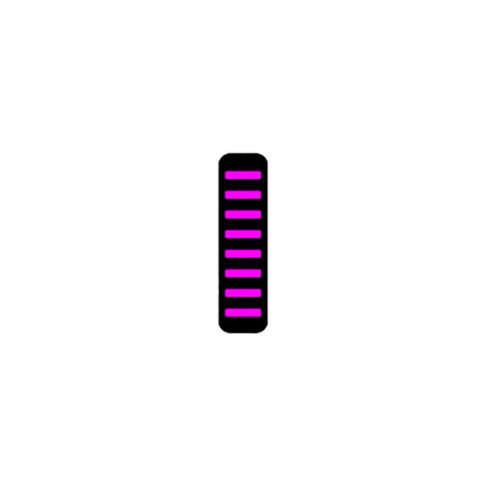 UVP Proguard Bolt On V1 – vorne – Aufkleber – Mini – Magenta