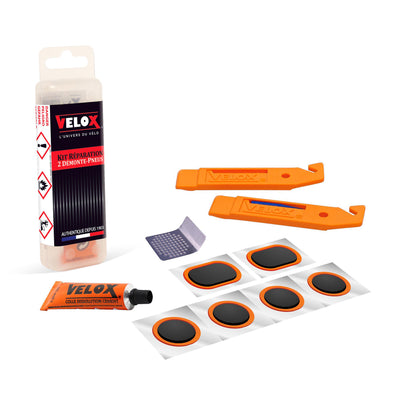 Velox Reifenreparaturset mini 6 Flicken - Lösung - 2 Reifenheber