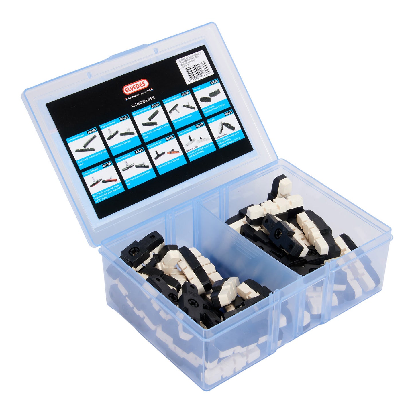Bremsbelagsätze Elvedes power pads Magura HS11 HS33 - weiße Mischung (25 Paar)