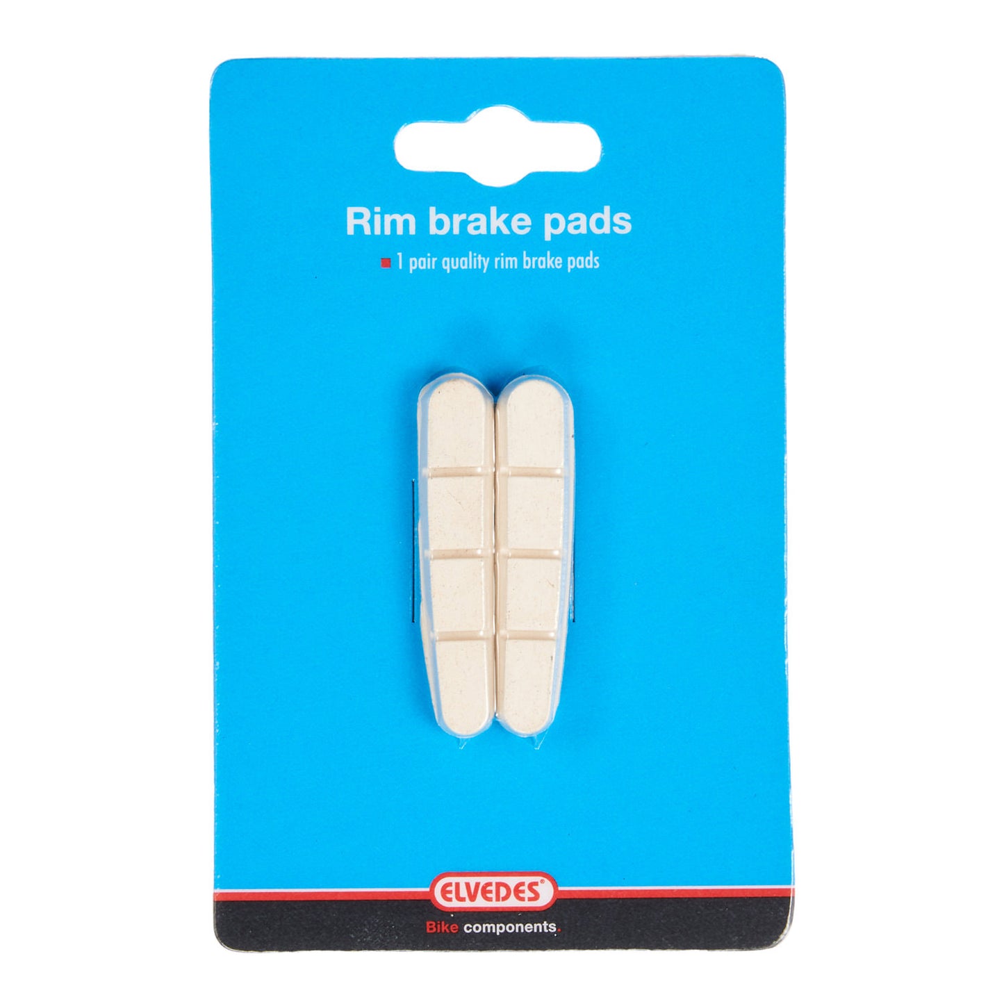 Elvedes Felgenbremsbeläge (1 Paar) Road 55mm weiß shim.6837-CARD