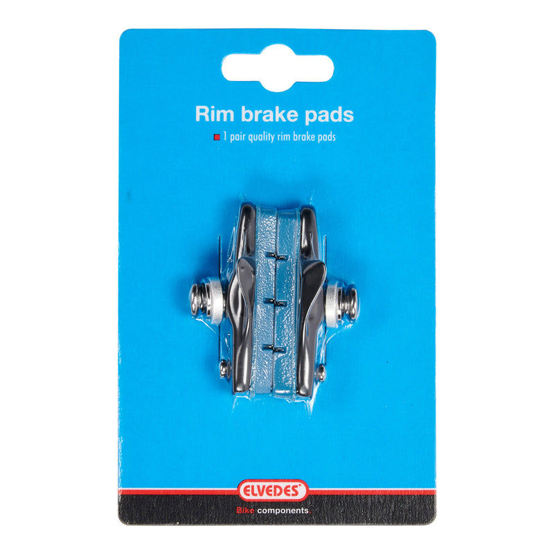 Felgenbremsklotz-Set Elvedes 55 mm mit Aluminium-Kartusche für Shimano- und Carbon-Felgen (auf Karte)