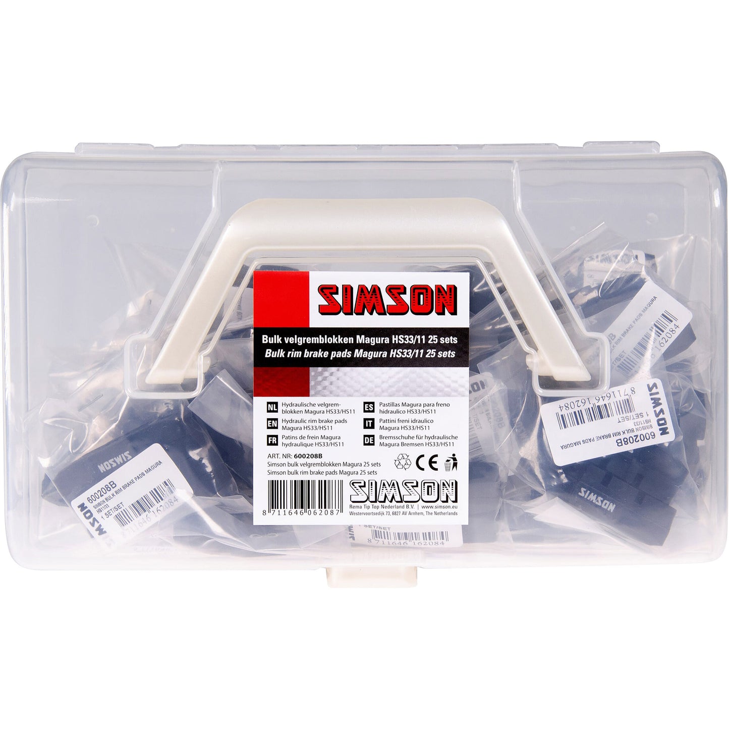 Simson Felgenbremsklotz Magura HS33 11 (25 Sätze im Karton)