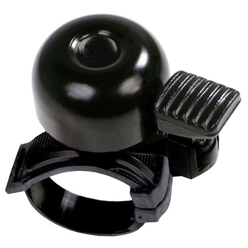 Simson Fahrradklingel mini 32mm, Flex-Reifen Befestigung schwarz