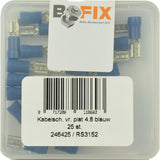 Bofix Cable Shoe Ampere Frau Plat 4,8 mm blau (25st) - afbeelding 1