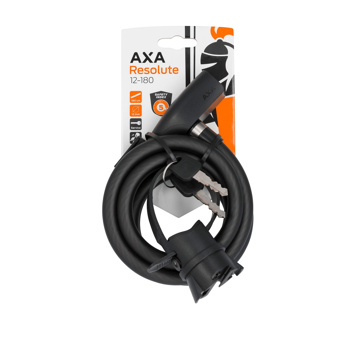 Schloss AXA Kabelschloss Resolute 180 cm -Ø 12 mm