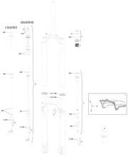 RockShox Federgabel Domain Gold Isolator RC3 27,5 + 29 Boost Sus.Fork RS Dom.Gold ist. rc3 27,5 + 29 Boost 150 mm - afbeelding 1