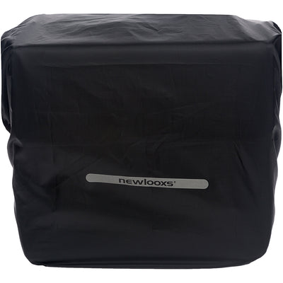 Neu Looxs Rain Cover Double - schwarz wasserdicht Polyester Fahrradtasche - Reflexion - 40x97 cm