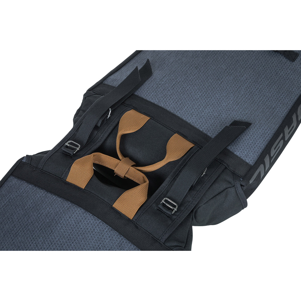 Basil Miles Double Bicycle Bag, wasserdicht, Universal Bridge System, 34L, schwarz-anthrazit