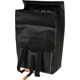 Basil Urban Dry Shopper - wasserdichter Fahrrad-Shopper, Details aus veganem Leder, verstellbarer Verschluss, Reflexion, mattschwarz - afbeelding 4