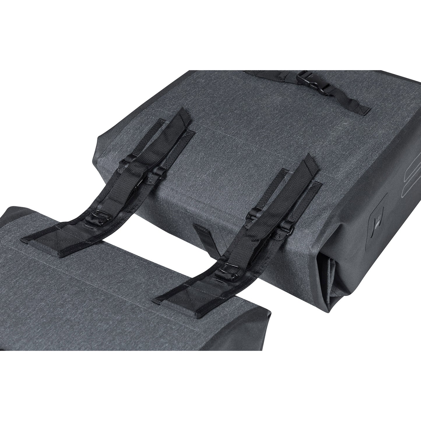 Basil Urban Dry Doppel-Fahrradtasche - Grau, 50L