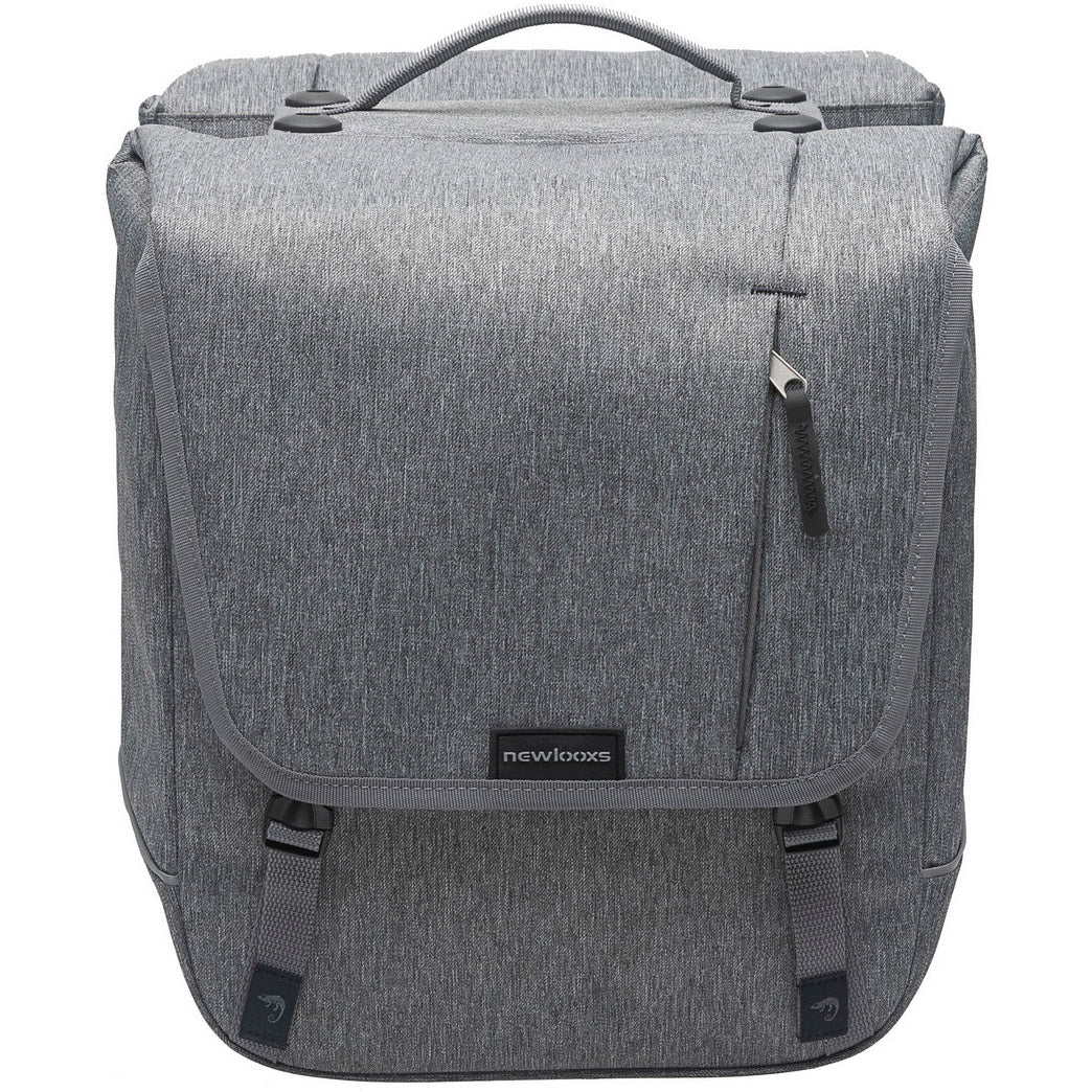 Nova Double - Doppelte Fahrradtasche, grau, wasserabweisend