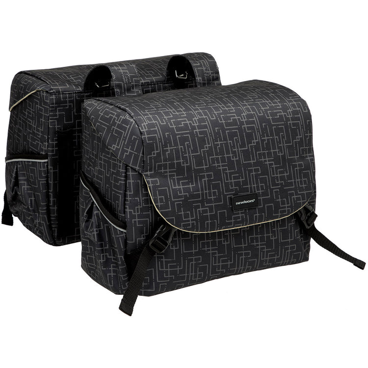 Mondi Joy Doppelfahrradbeutel - Wasser -Repellent Polyester - Schwarz - 38L