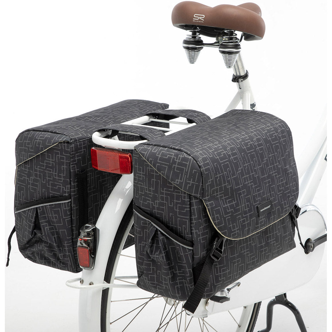 Mondi Joy Doppelfahrradbeutel - Wasser -Repellent Polyester - Schwarz - 38L