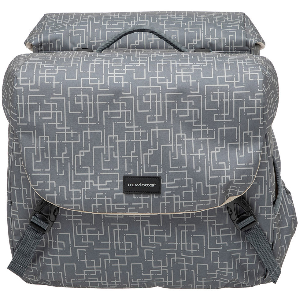 Mondi Joy Double Bicycle Bag - Racktime Snap -it - Wasser -Repellent Polyester - 38L - Ivy Walnuss