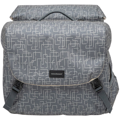 Mondi Joy Double Bicycle Bag - Racktime Snap -it - Wasser -Repellent Polyester - 38L - Ivy Walnuss