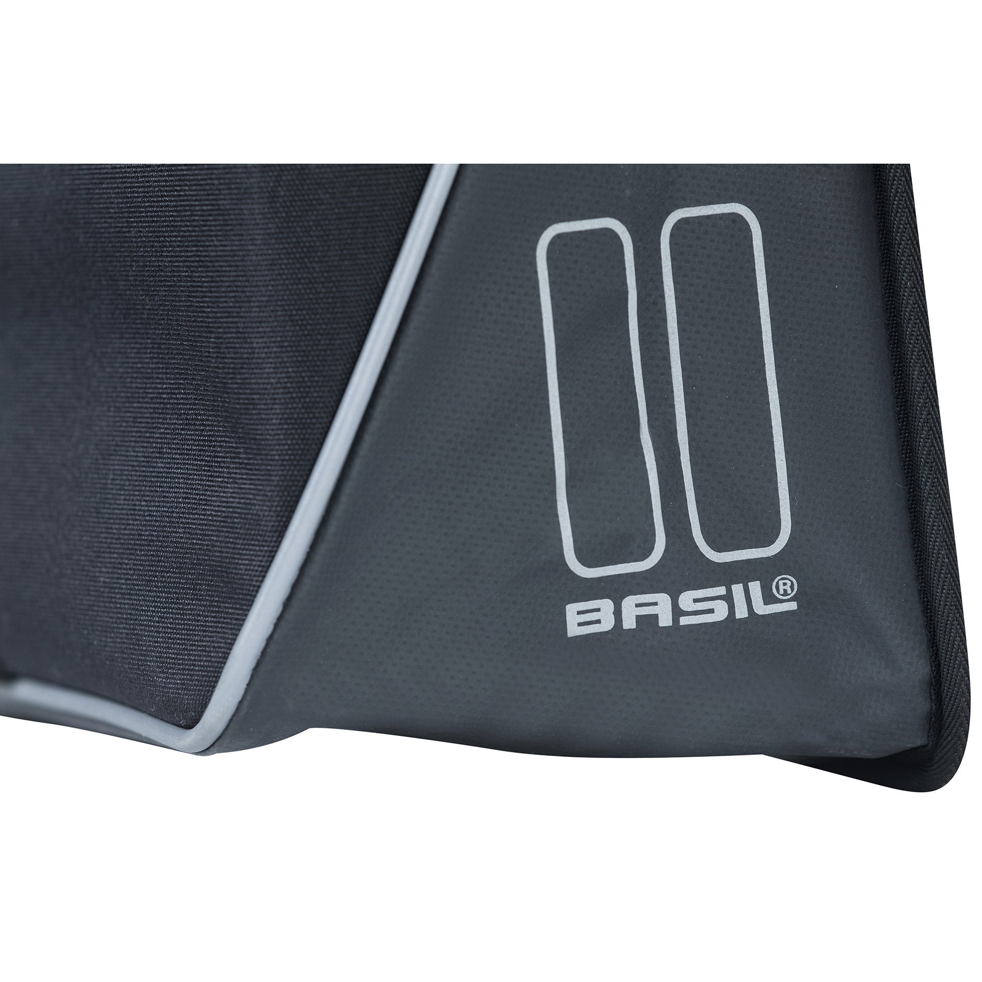 Basil Forte doppelte Fahrradtasche, schwarz schwarz, wasserabweisend, 35L