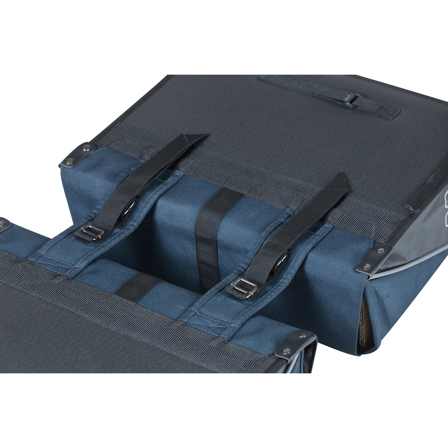 Basil Forte doppelte Fahrradtasche, wasserabweisend, navy blau schwarz, 35L