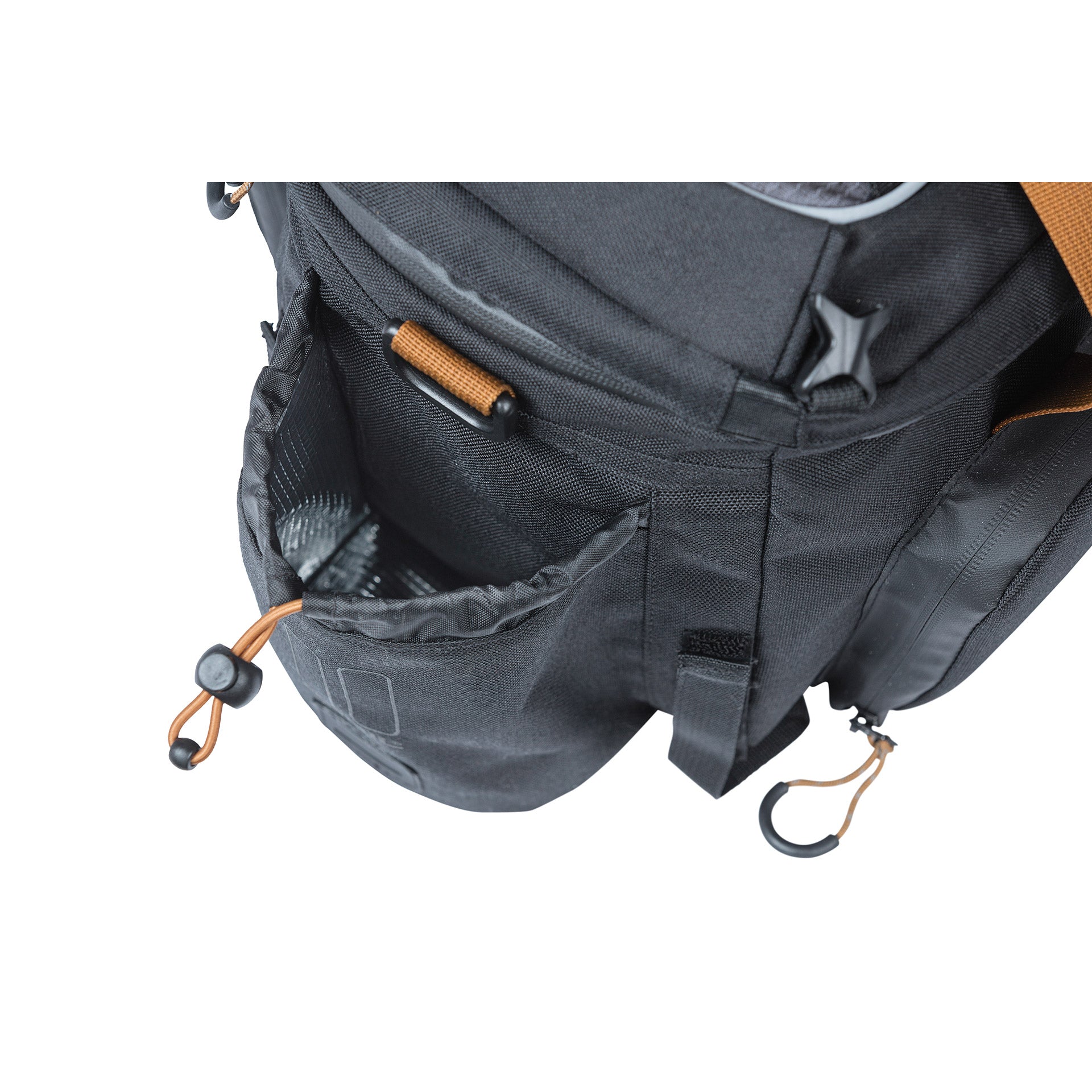 Basilikum Miles XL Pro Gepäckfadenbeutel, Schwarz, Polyester, wasserdicht, 9-36L