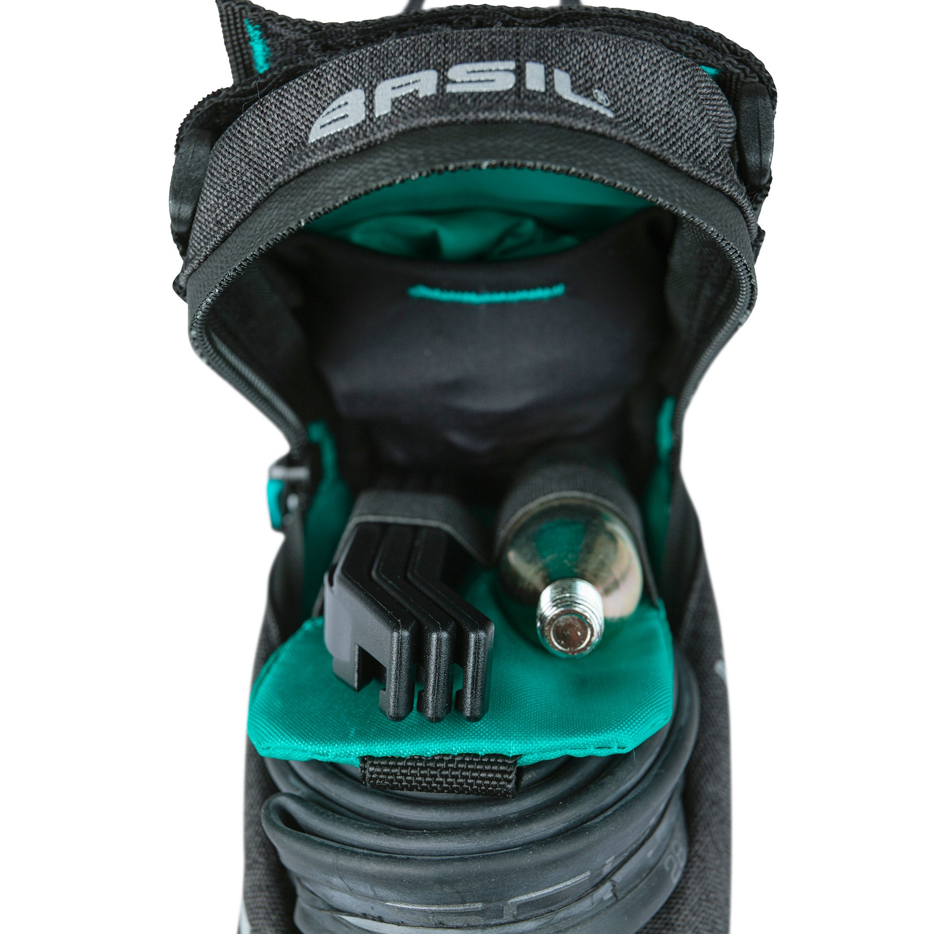 Basilikum Discovery 365d Satteltaschen, schwarzer Nahkampf