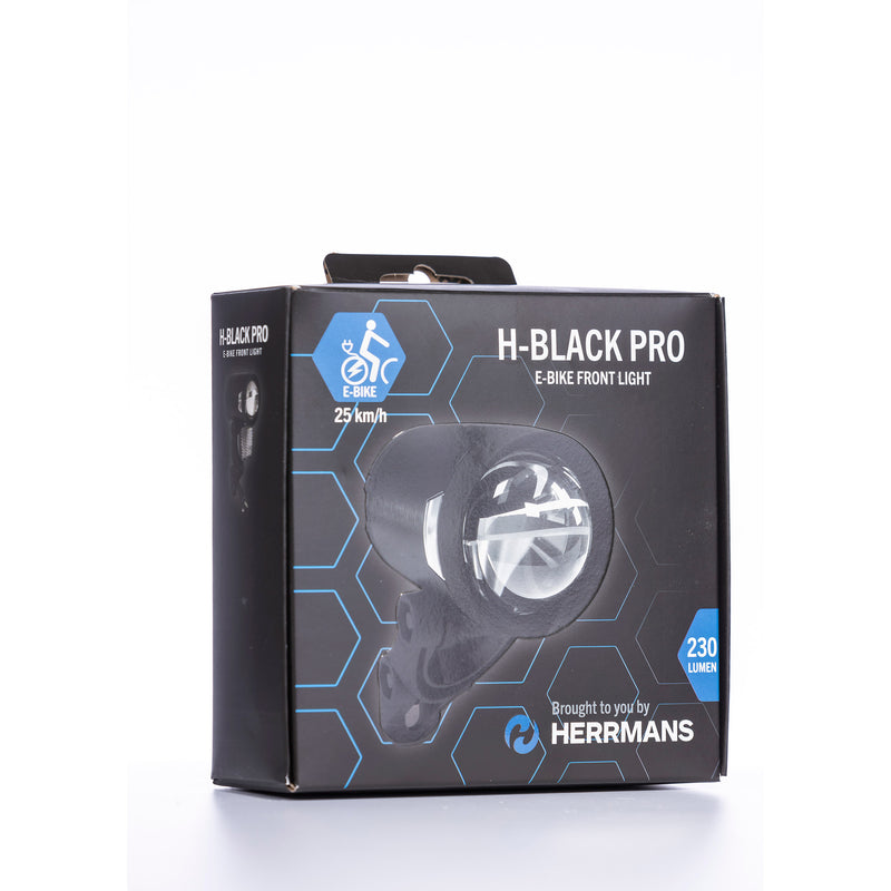 Scheinwerfer Herrmans H-Black Pro E 6-12 Volt - mit Halterung - 230 Lumen