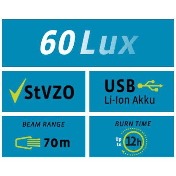 Beleuchtungsset VDO Eco Light M60 USB + RED PLUS USB