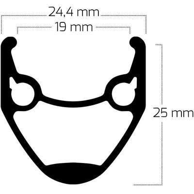 Bobike Ryde Felge Andra 20 27,5 584 32g 14g Disc Aluminium schwarz
