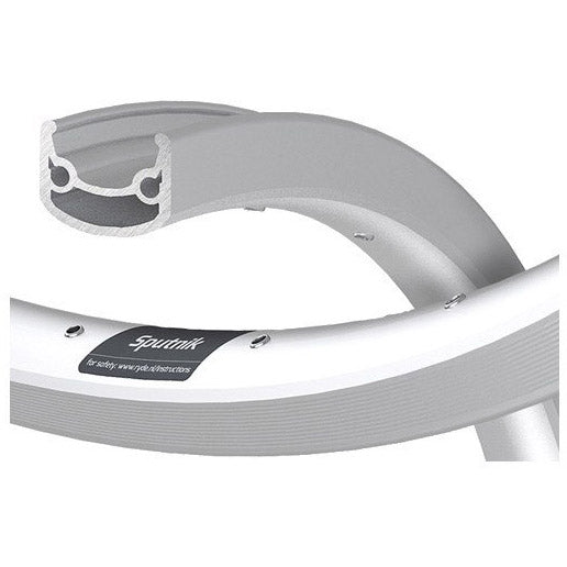 Qibbel Rim Sputnik Nachfolie 28 622 36G 14G CNC Alu Silber