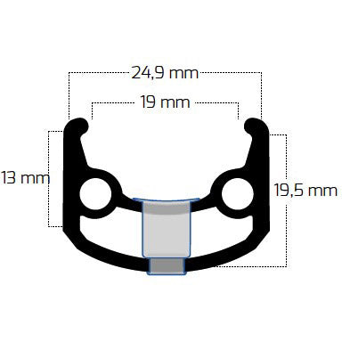 Bobike Ryde Velg Sputnik 28 622 36G 14G CNC Schwarz