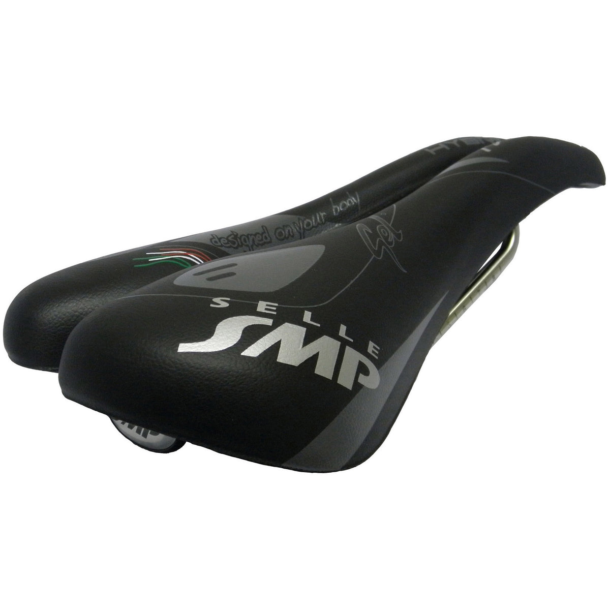 Selle SMP Saddle Tour Hybrid-Gel. Entworfen für Ihren Körper, Schwarz