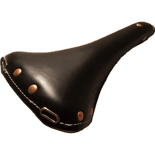 Selle Monte Grappa Sattel Altes Sportleder schwarz
