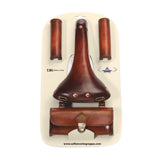Selle Monte Grappa Set Charleston Sporting 3-teiliger Leder D-Bruin - afbeelding 1