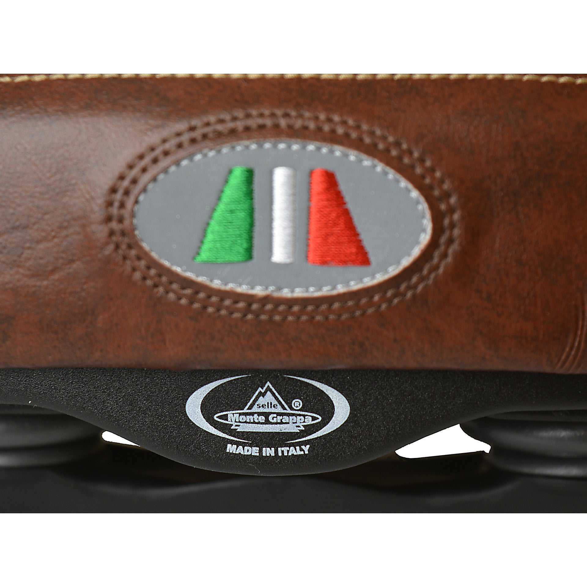 Selle Monte Grappa Sattel Selva Mann Brown mit Elastomer