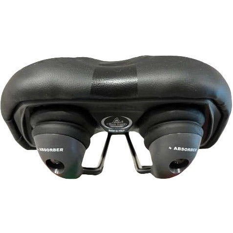 Selle Monte Grappa Sattel Aola 6200 Gel plus Elastomeer Rail Schwarz