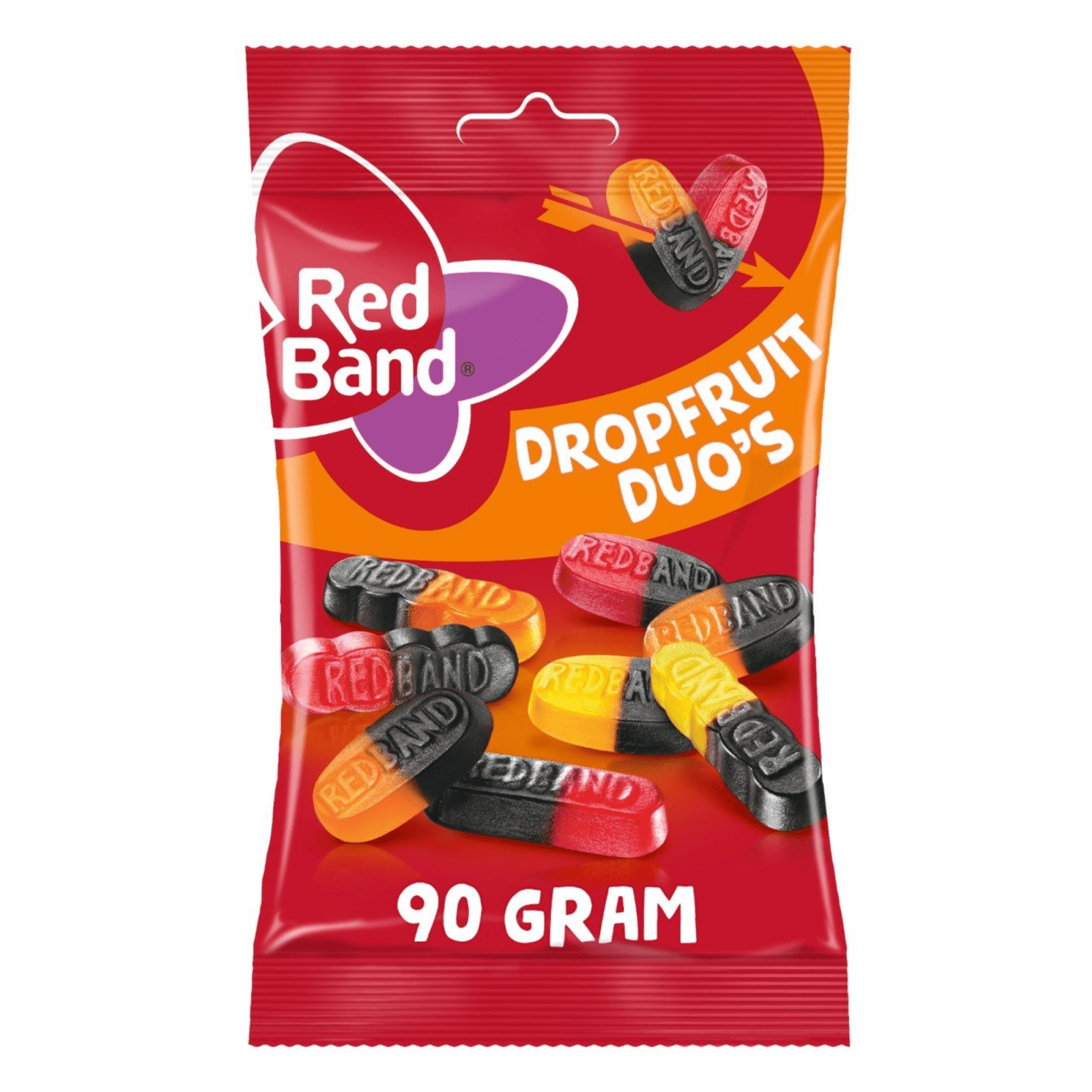 Rote Band-Lakritzfrucht-Duos (24x 90gr)