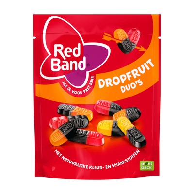 Duo-Beutel mit Lakritzfrüchten mit rotem Band (10x 245gr)
