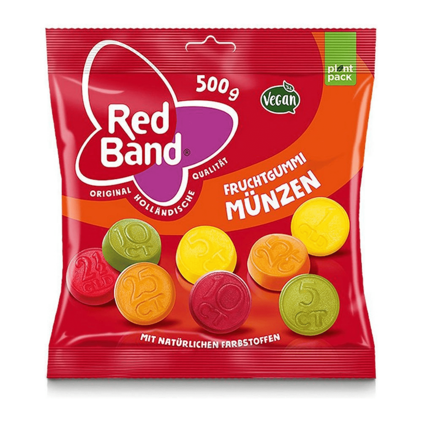 Rote Bande Fruchtgummimünzen (12x 500gr)