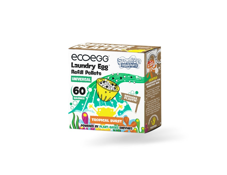 Ecoegg nachfüllter SpongeBob Tropical Burst Universal 60 Wäsche