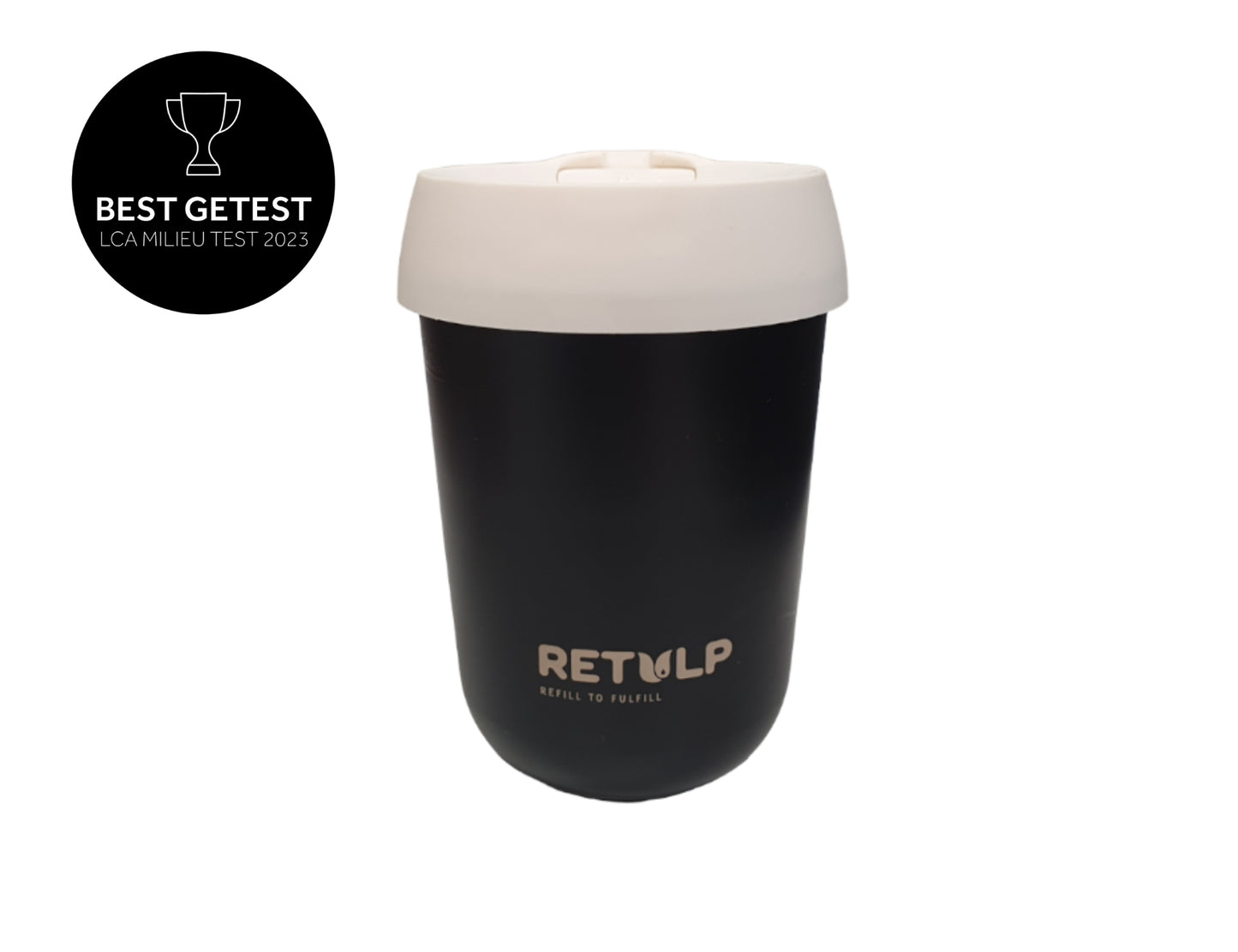 Retulp Coffee Tasse schwarzer Kreide weiß