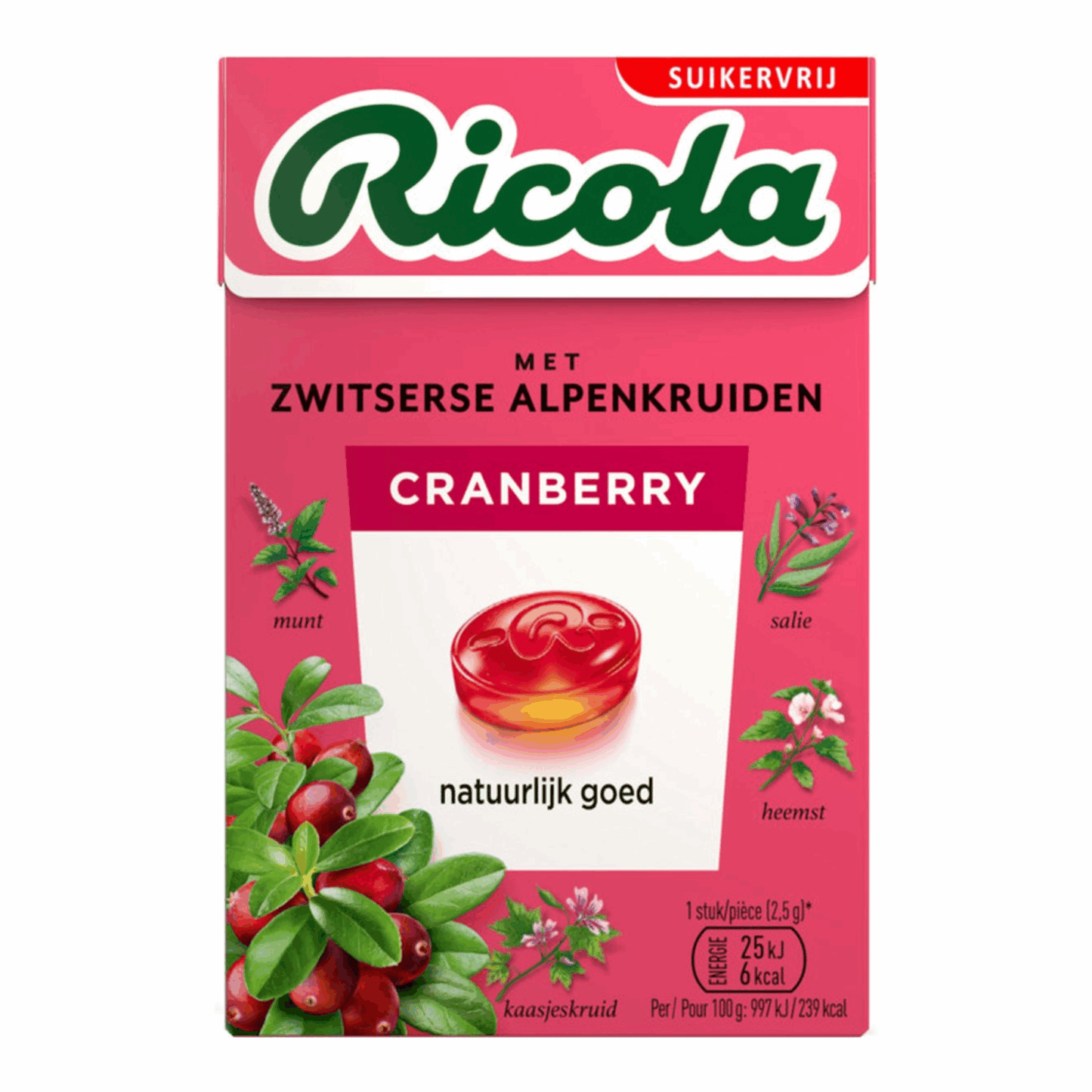 Ricola Cranberry zuckerfrei (20x 50gr)