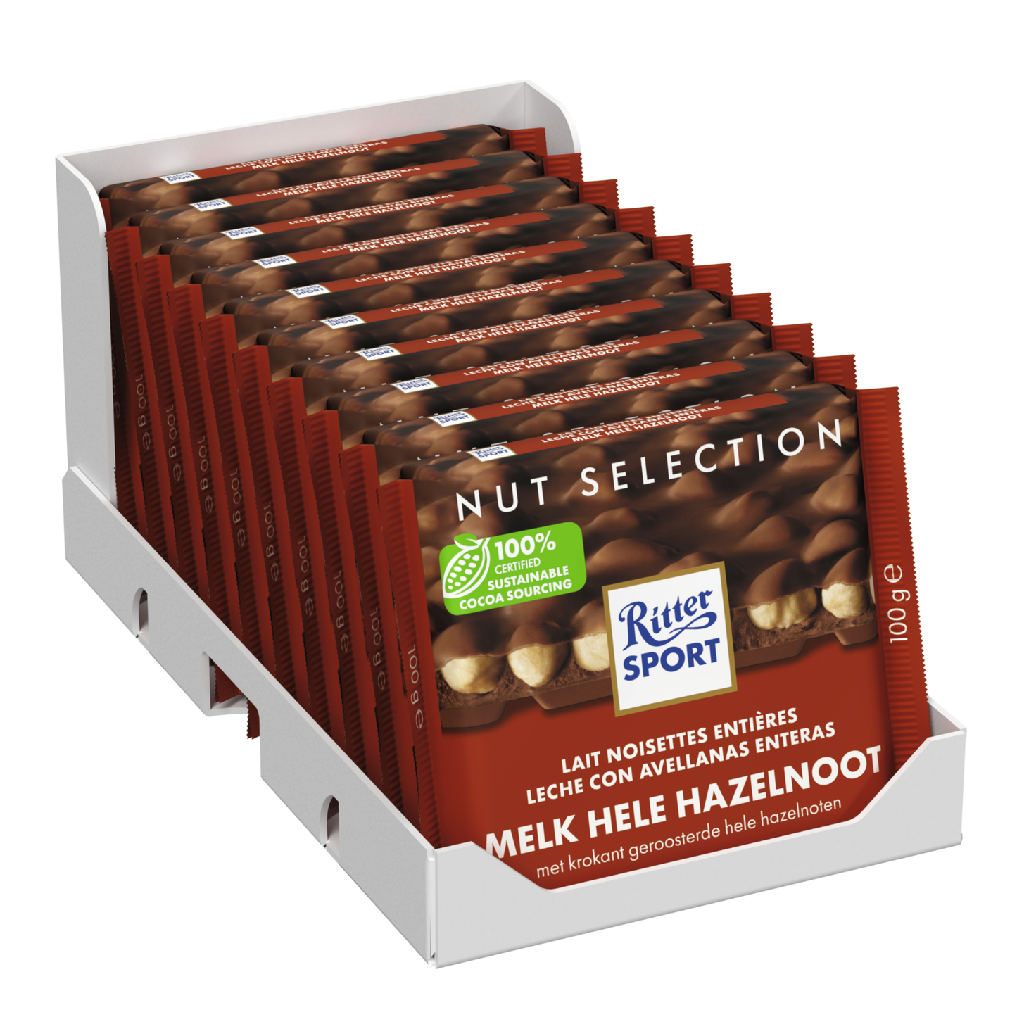 Ritter Sportmilch ganze Haselnuss (10x 100gr)