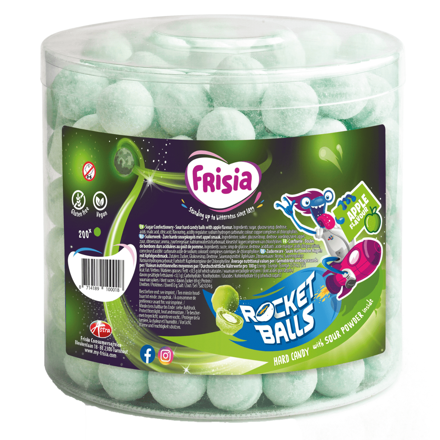 Frisia Rucolabällchen Sauerbällchen Apfel (200 Stück)