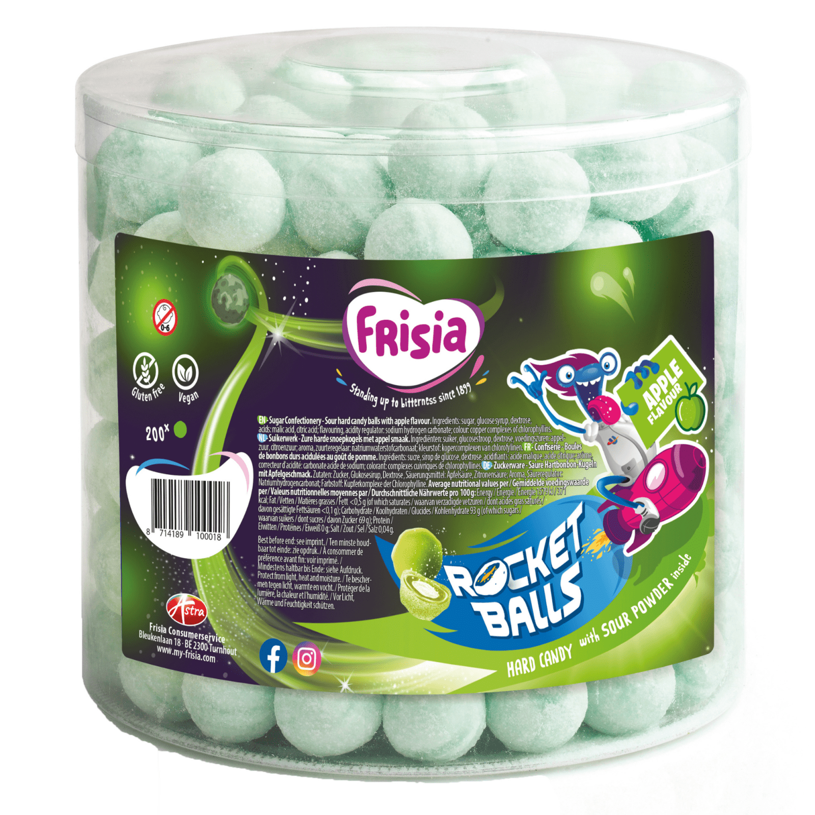 Frisia Rucolabällchen Sauerbällchen Apfel (200 Stück)