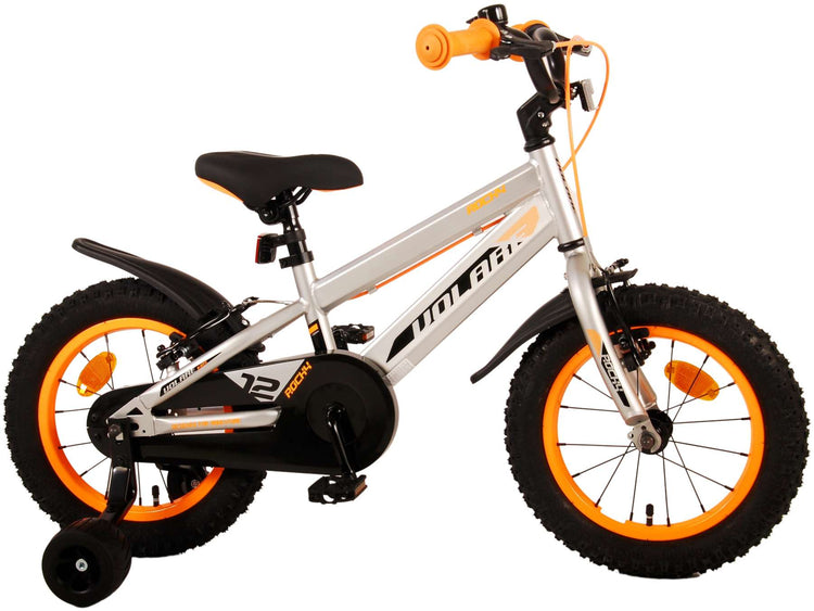 Volare Rocky Children's Bicycle - Jungen - 14 Zoll - Grau - Zwei Handbremsen